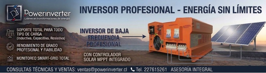 INVERSORES - CARGADORES - SOLAR MPPT 